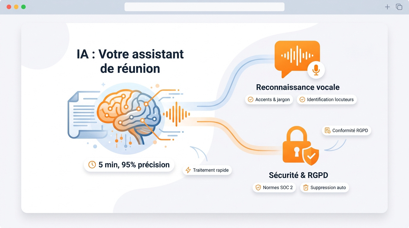 Critères de sélection d'une application de résumé de réunion par intelligence artificielle