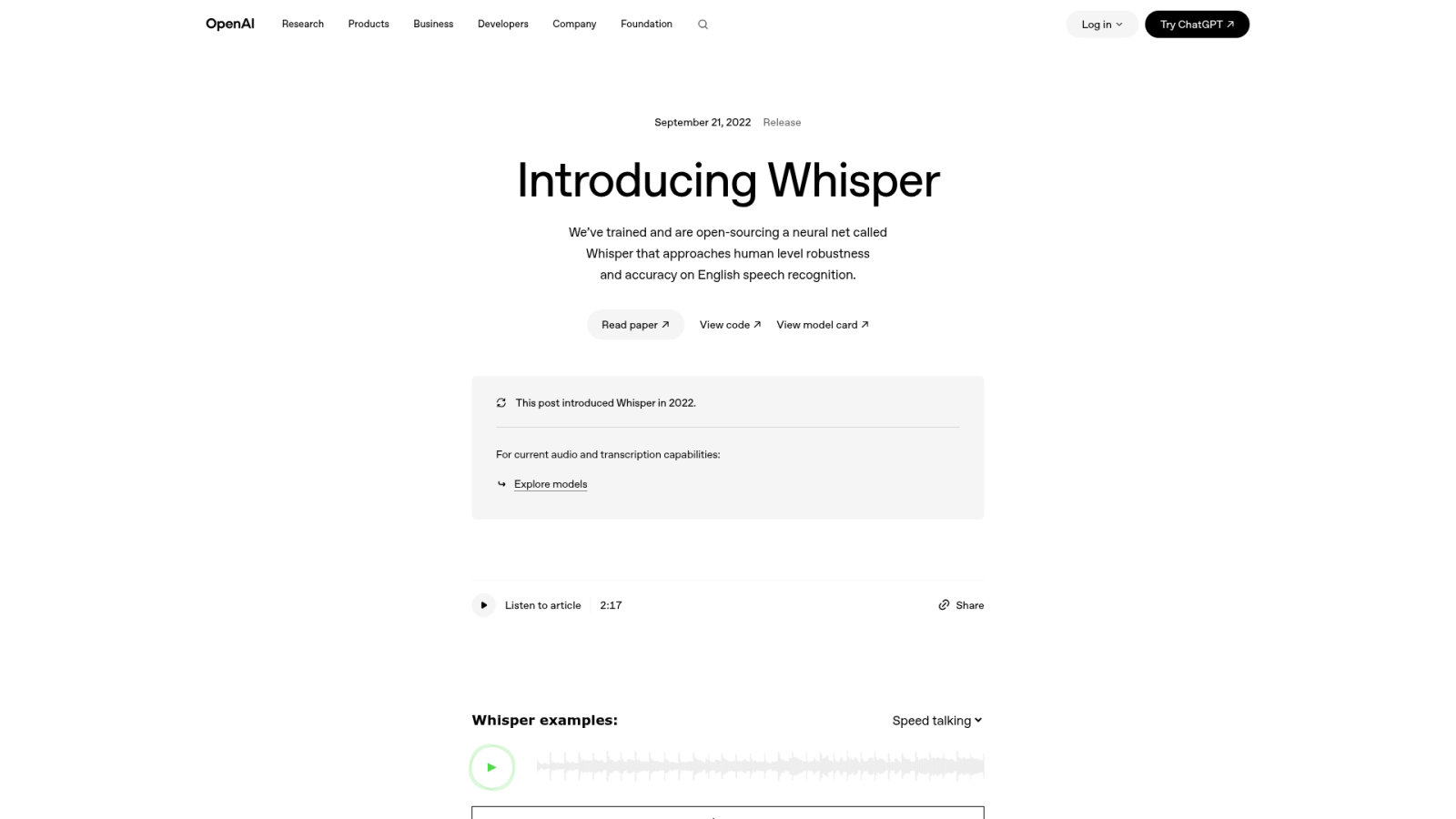 OpenAI Whisper : la flexibilité d'un modèle open source universel