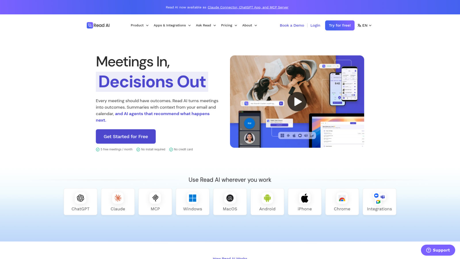 Read AI pour la transformation des échanges en plans d'action